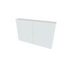 Nemo Spring Nebulo spiegelkast - 100x65x17.8cm - 2 deuren glazen leggers - met stopcontact - Minnesota Chocolat SW646777