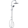 GO by Van Marcke Sevan opbouw regendoucheset zonder kraan – 20 cm vierkante hoofddouche – 1-stands handdouche – chroom SW293284