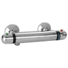 Go by Van Marcke Isiflow Thermostatische Douche Mengkraan - waterbesparend - hartafstand 15cm - veiligheidsblokkering - keramische schijven - rozetten - S-koppelingen SW286958