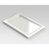 Nemo Spring Horus douchebak - 140x90x4.5cm - acryl - afvoer D90 - wit - zonder potenstel - dikte 4mm SW292885