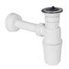 Nemo Skill fleshevel - 5/4" x 32mm - met afvoerbuis en afdekrozet - afvoerplug - bekersifon - compleet - wit SW292983