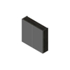 Nemo Spring Nebulo spiegelkast - 70x65x17.8cm - 2 deuren glazen leggers - met stopcontact - Royal Vanille SW646772