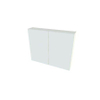 Nemo Spring Nebulo spiegelkast - 80x65x17.8cm - 2 deuren glazen leggers - met stopcontact - Minnesota Chocolat SW646804