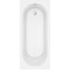 Nemo Spring Nantes baignoire encastrée mono vidage D52 170x75x40cm 185L avec jeu de pieds acrylique blanc SW294870