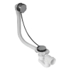 Go by Van Marcke garniture de baignoire automatique avec commande rotative pour baignoires standard avec ouverture de vidange D 52 mm avec ensemble de finition chrome avec raccord D 40 mm SW285601
