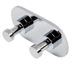 Geesa Nemox Crochet porte-serviettes double Chrome 0650367