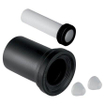 Geberit garniture de raccordement PE 185mm évacuation 90mm alimentation 45mm 0710989