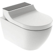 Geberit AquaClean Tuma Comfort Douchewc - WC douche - plaque décor verre noir - blanc SW87554