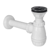 Go by Van Marcke sifon voor bidet met plug wit 5/4 x D32 met afvoerbuis SW292692