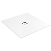 Wedi Fundo Primo Top sol de douche - 90x90cm - vidage au centre - blanc SW94835