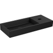 Clou Mini Wash Me lave-mains 45x19cm trou de robinet à droite Céramique Noir mat SW9313