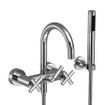 Dornbracht Tara robinet de baignoire avec inverseur et raccords, garniture incluse chrome 0480245
