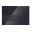 Tece Square bedieningsplaat voor duospoeltechniek glas zwart toetsen zwart SW357253