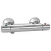 Go par Van Marcke Isisave mitigeur thermostatique de douche économie d'eau comprenant rosaces et raccords S chrome SW289981