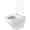 Duravit Durastyle pack cuvette suspendue sans bride à chasse profonde abattant blanc SW85523