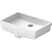 Duravit Vero Lavabo encastrable - 48.5x31.5cm - avec trop-plein - sans emplacement pour robinet - blanc 0291361