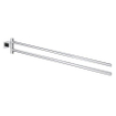GROHE Essentials Cube Porte-serviettes - 43,9cm - double - pivotant - chromé 0438173