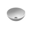 Nemo Stock Java Style Vasque à poser ronde 42x15cm Composite minérale blanc mat SW287374