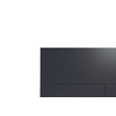 Plaque de commande Tece Square II technique de double chasse incl. cadre d'encastrement métal noir mat SW357256