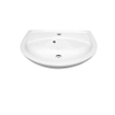 Nemo Start Star lave-mains porcelaine 45x33cm 1 trou pour robinet avec trop-plein blanc SW285898