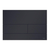 Tece Square II bedieningsplaat duospoeltechniek incl. inbouwraam metaal mat zwart SW357256