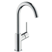 Hansgrohe Robinet de lavabo Talis - 21 cm - bec haut - bec pivotant - vidage à bouton-poussoir - chrome 0450945
