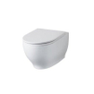 Nemo Spring cascata pack WC suspendu 56x36x36cm sans bride avec abattant softclose porcelaine fixation caché 56cm blanc SW417991