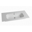 Nemo Spring Nubes tablette en porcelaine 1 lavabo avec trou de robinet avec trop-plein 810 x 465 x 170 mm blanc mat SW290495