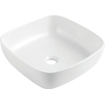 GO by Van Marcke Anubis lavabo à poser carré porcelaine blanc 400 x 400 x 140 mm SW293303