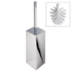 Geesa Modern Art Toiletborstel met houder Chroom (witte borstelkop) 0650151