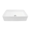 Nemo Spring Sun lavabo rectangulaire à poser 500x350x120 mm porcelaine blanc trou d'évacuation diamètre 45 mm sans trop-plein sans trou de robinet SW286414