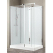 Nemo Stock douche à l'italienne complète 140x90cm clair verre de sécurité 6mm paroi en verre à effet verre blanc SW402027