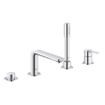 GROHE Lineare New partie apparente pour combinaison de bord de baignoire 4 trous avec bec de baignoire avec douchette et flexible de douche 200cm chrome SW97558