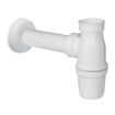 Nemo Skill siphon 64 x 40 mm avec tuyau d'évacuation et rosace sans bonde blanc PP SW293007