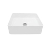 Nemo Spring Sun lavabo carré à poser 400x400x120 mm porcelaine blanc trou d'évacuation diamètre 45 mm sans trop-plein sans trou de robinet SW286400