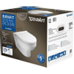 Duravit Durastyle Ensemble WC suspendu sans bride abattant softclose lave-mains 1 trou de robinetterie à droite 36x22cm blanc robinet de lave-mains chromé SW491618