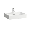 Laufen Kartell by Laufen lavabo-meuble 60x46x16cm avec trou de robinetterie avec trop-plein SaphirKeramik blanc SW157054