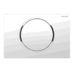 Geberit Sigma 10 Plaque de commande Blanc/brillant chrome/blanc 0730024