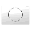 Geberit Sigma10 plaque de commande - chasse à 2 touches - bouton rond - blanc/chrome brillant/blanc 0730024