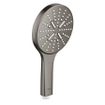 GROHE Rainshower SmartActive handdouche 13cm 3 standen Geborsteld Hard Graphite vlekjes op coating OUTLETSTORE STORE43452