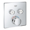 Grohe SmartControl Mitigeur thermostatique encastré - 3 boutons - carré - chrome SW104922