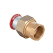 Geberit Mapress c acier accouplement droit 3 pièces avec douille à sertir et bicône 22x3/4 avec bague d'étanchéité galvanisé 7465212
