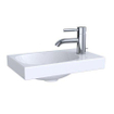 Geberit Acanto lave-mains asymétrique 400 x 250 mm avec trou pour robinet à droite sans trop-plein blanc SW226092