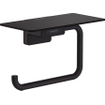 Hansgrohe Addstoris closetrolhouder met planchet mat zwart OUTLETSTORE STORE43575