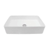 Nemo Spring Sun lavabo rectangulaire à poser 500x350x120 mm porcelaine blanc trou d'évacuation diamètre 45 mm sans trop-plein sans trou de robinet SW286414