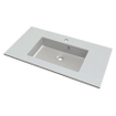 Nemo Spring Don lavabo-plan pour meuble marbre de synthèse 900x500x15mm blanc SW288931