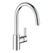 GROHE Feel Keukenkraan - uittrekbare uitloop - chroom - licht beschadigd - OUTLET UDEN STORE43755