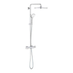 GROHE Euphoria system 310 colonne de douche thermostatique avec pomme de douche euphoria mono + 110 douchette de massage ronde chromée SW536417