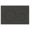 Geberit Sigma20 plaque de commande - chasse à 2 touches - rond - noir mat SW420200