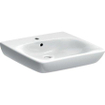 Geberit Renova Comfort Lavabo - 55x55cm - avec trou de robinet - sans trop-plein - blanc SW544243